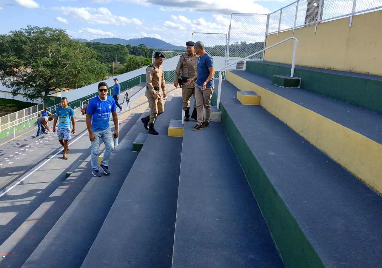 Camacã: Polícia Militar faz vistorias no Estádio Ribeirão

